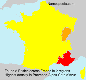 Surname Prislec in France Surname Prislec in France