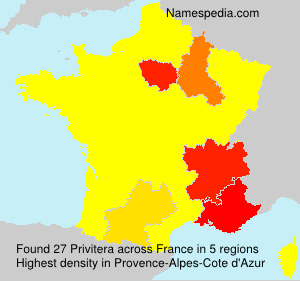 Surname Privitera in France Surname Privitera in France