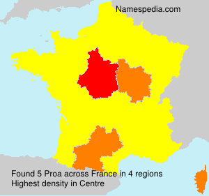 Surname Proa in France Surname Proa in France