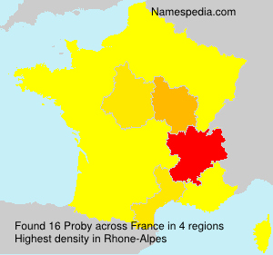 Surname Proby in France Surname Proby in France