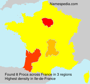 Surname Proca in France Surname Proca in France