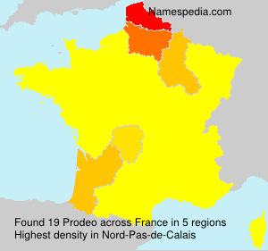 Surname Prodeo in France Surname Prodeo in France