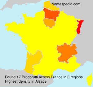 Surname Prodorutti in France Surname Prodorutti in France