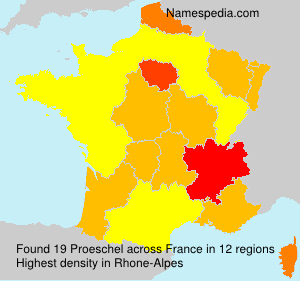 Surname Proeschel in France Surname Proeschel in France