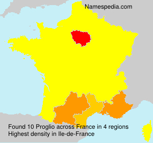 Surname Proglio in France Surname Proglio in France