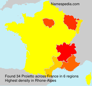 Surname Proietto in France Surname Proietto in France