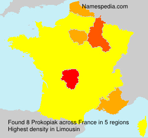 Surname Prokopiak in France Surname Prokopiak in France
