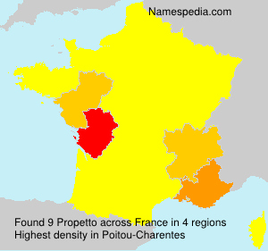 Surname Propetto in France
