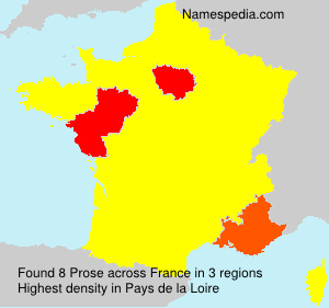 Surname Prose in France Surname Prose in France
