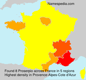 Surname Proserpio in France Surname Proserpio in France