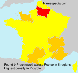 Surname Prosniewski in France Surname Prosniewski in France