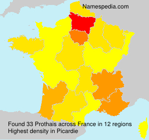 Surname Prothais in France Surname Prothais in France