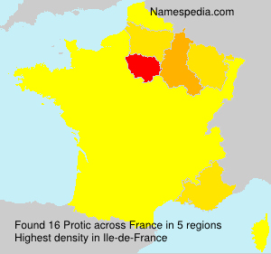 Surname Protic in France Surname Protic in France
