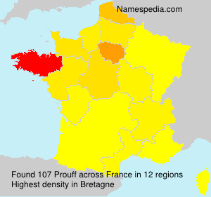 Surname Prouff in France Surname Prouff in France