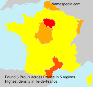 Surname Proulx in France Surname Proulx in France