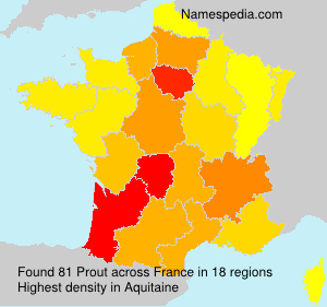 Surname Prout in France Surname Prout in France