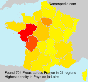 Surname Proux in France Surname Proux in France