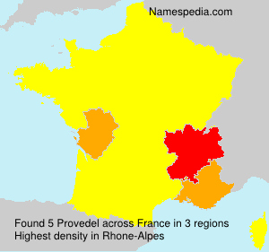 Surname Provedel in France Surname Provedel in France