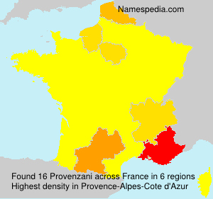 Surname Provenzani in France Surname Provenzani in France