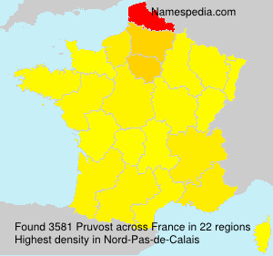 Surname Pruvost in France Surname Pruvost in France