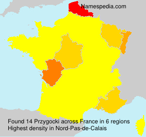 Surname Przygocki in France Surname Przygocki in France