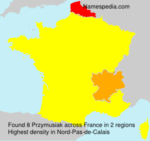 Surname Przymusiak in France Surname Przymusiak in France