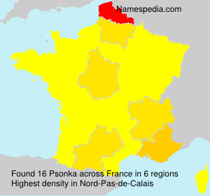 Surname Psonka in France Surname Psonka in France