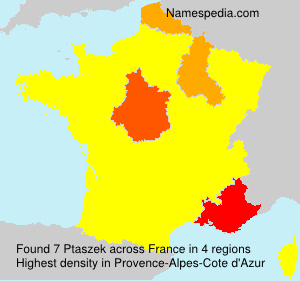 Surname Ptaszek in France Surname Ptaszek in France