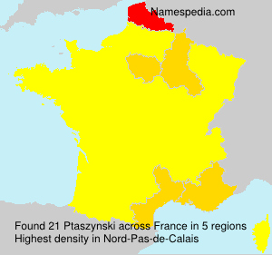 Surname Ptaszynski in France Surname Ptaszynski in France