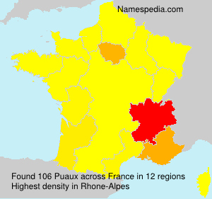 Surname Puaux in France