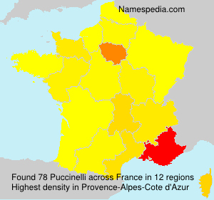 Surname Puccinelli in France Surname Puccinelli in France