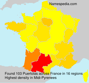 Surname Puertolas in France Surname Puertolas in France