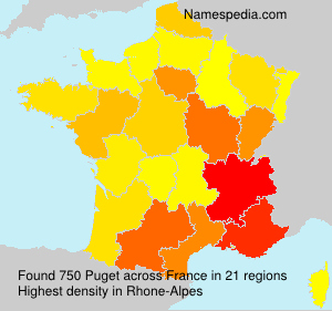 Surname Puget in France Surname Puget in France