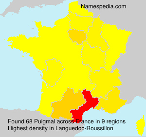 Surname Puigmal in France Surname Puigmal in France