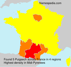 Surname Puigsech in France Surname Puigsech in France