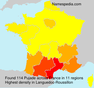 Surname Pujade in France Surname Pujade in France