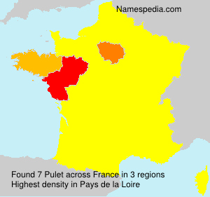 Surname Pulet in France Surname Pulet in France