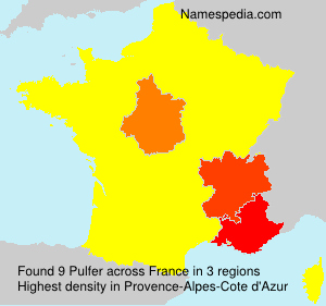 Surname Pulfer in France Surname Pulfer in France