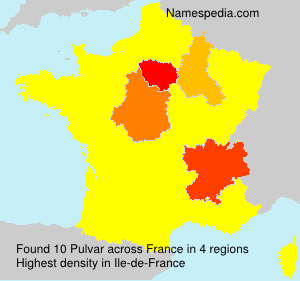 Surname Pulvar in France Surname Pulvar in France