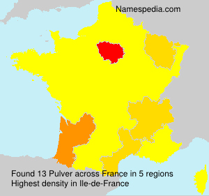 Surname Pulver in France Surname Pulver in France
