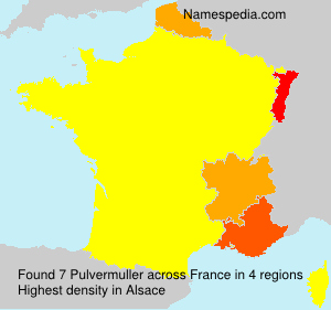 Surname Pulvermuller in France Surname Pulvermuller in France