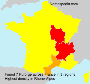 Surname Purorge in France Surname Purorge in France