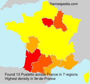 Surname Pustetto in France Surname Pustetto in France
