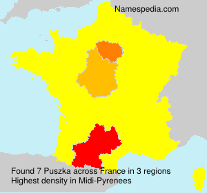 Surname Puszka in France Surname Puszka in France