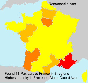 Surname Pux in France Surname Pux in France
