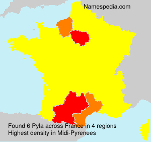 Surname Pyla in France Surname Pyla in France