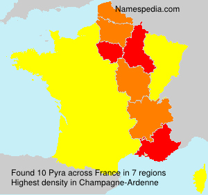 Surname Pyra in France Surname Pyra in France