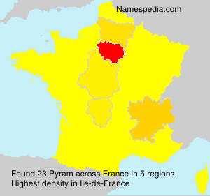 Surname Pyram in France Surname Pyram in France