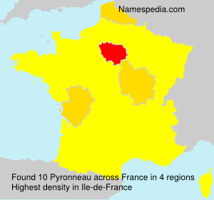 Surname Pyronneau in France Surname Pyronneau in France