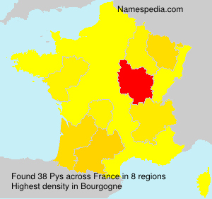 Surname Pys in France Surname Pys in France